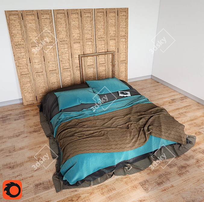 Title: Modifiable Loft Bed 3D model image 1