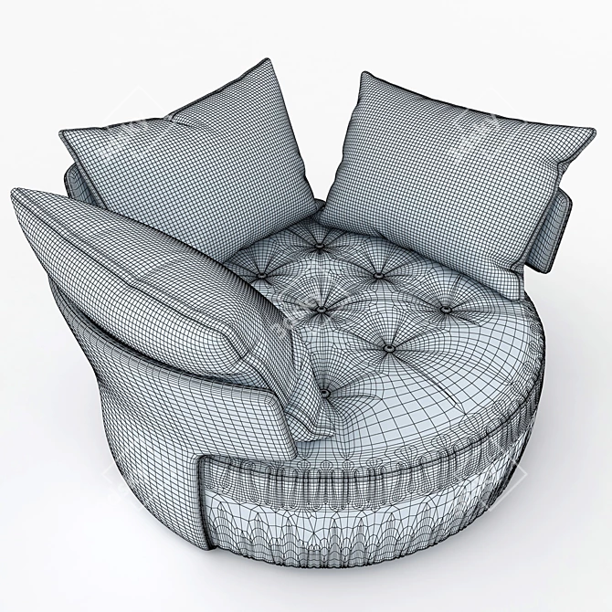 Modern Armchair Zoe: Spanish Elegance 3D model image 3