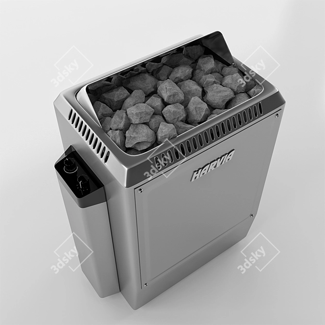 Harvia Topclass KV 80: Powerful Sauna Heater 3D model image 2