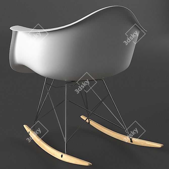 Eames Rocker Base Chair: Ultimate 3D Model 3D model image 3