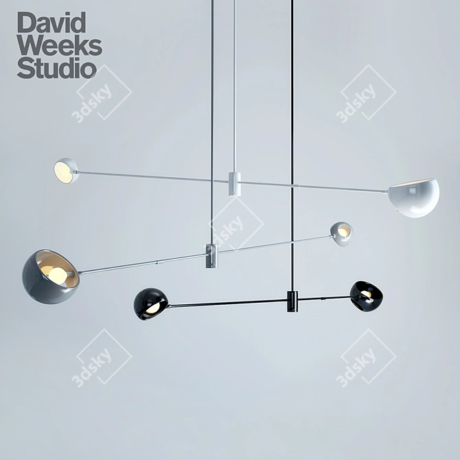 David Weeks Acaba 206cm Pendant 3D model image 1