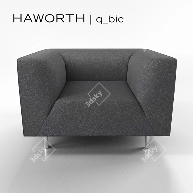  Modern Armchair by Haworth q_bic 3D model image 1