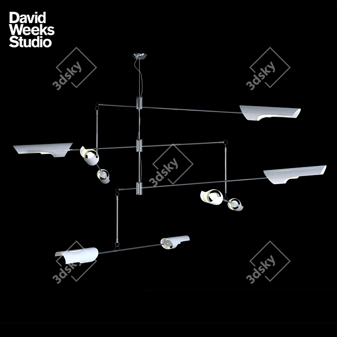 Torroja Mobile Chandelier 3D model image 1