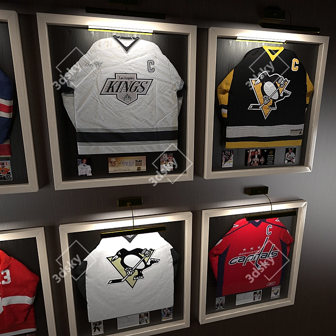 NHL Stars Hockey Jerseys - Limited Edition 3D model image 3