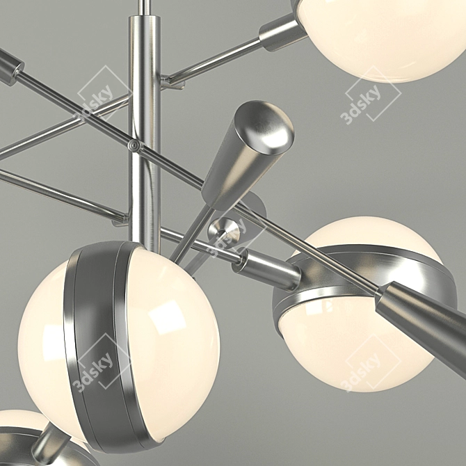 Elegant Ipanema Chandelier Set 3D model image 2