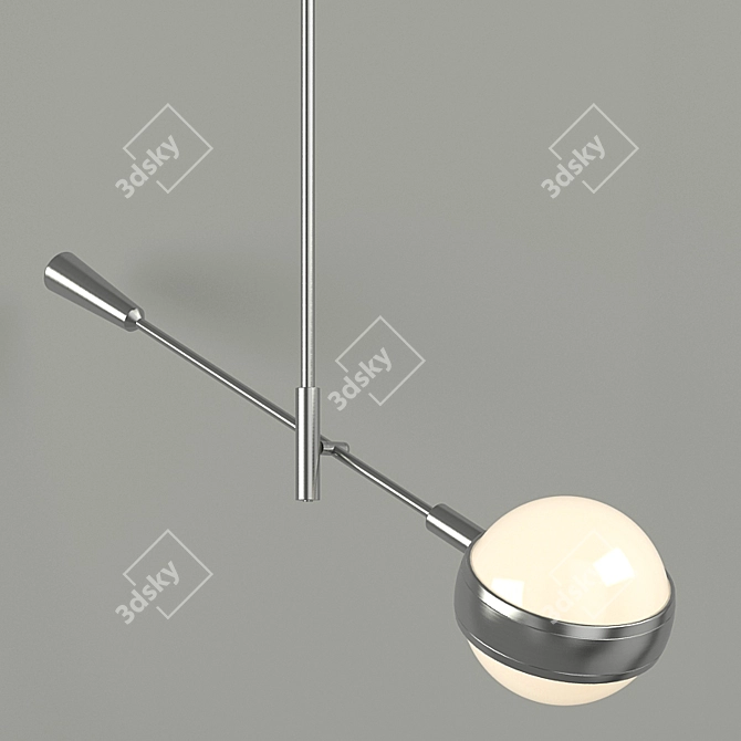 Elegant Ipanema Chandelier Set 3D model image 3