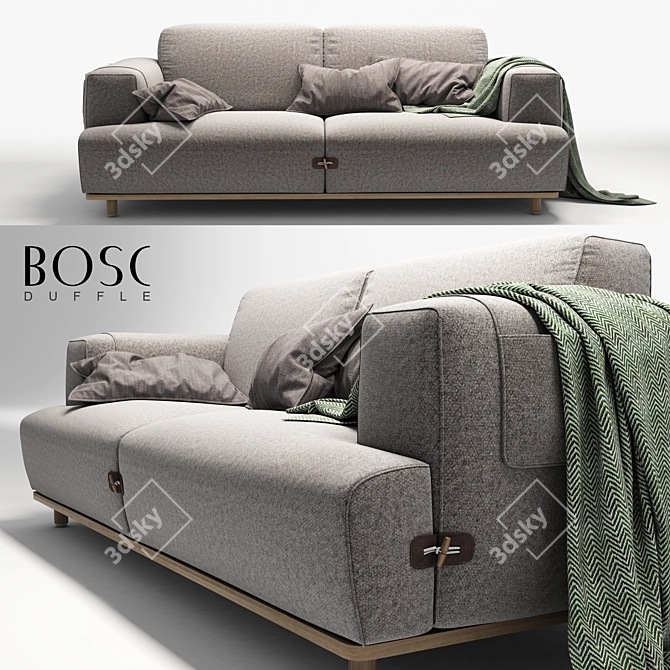 Bosc Duffle 2-Seater Sofa 3D model image 1
