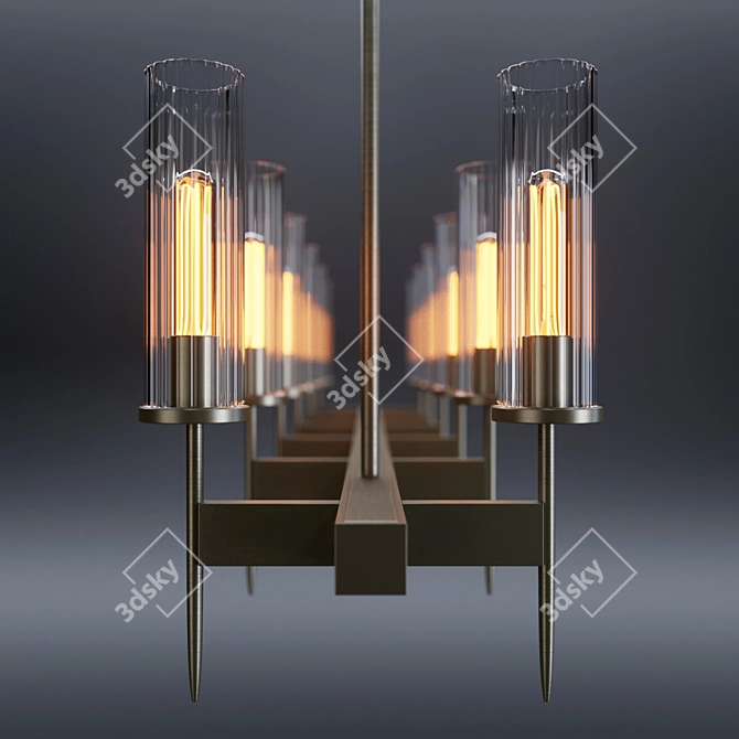 Elegant Alouette Chandelier: Exquisite Illumination 3D model image 2
