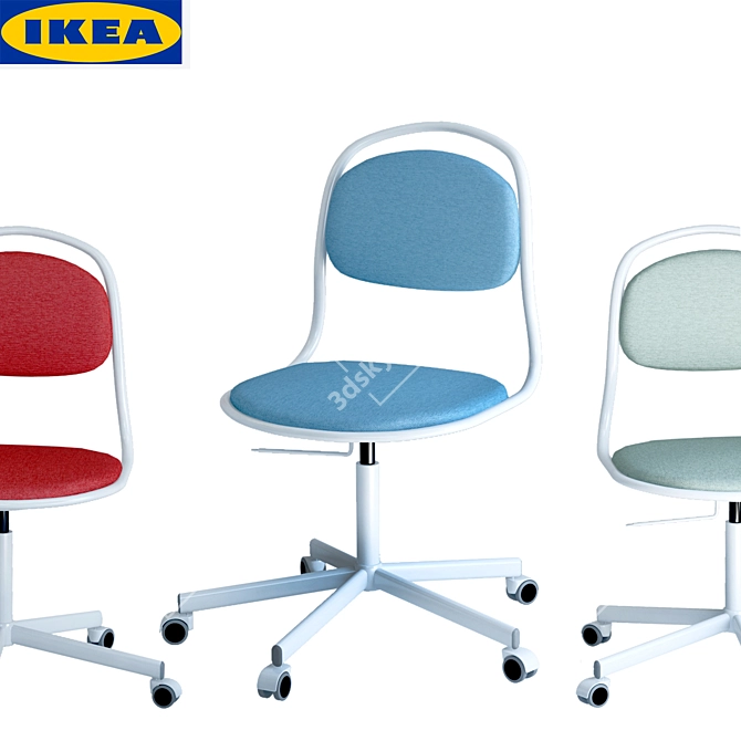 ErgoFit Office Chair | Adjustable Height | IKEA 3D model image 1