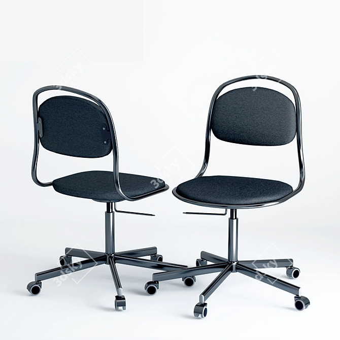 ErgoFit Office Chair | Adjustable Height | IKEA 3D model image 2