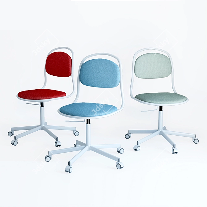 ErgoFit Office Chair | Adjustable Height | IKEA 3D model image 3