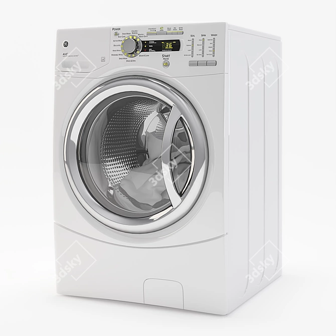 GE 4.1 DOE CU. FT. Washer: Efficient and Spacious 3D model image 1