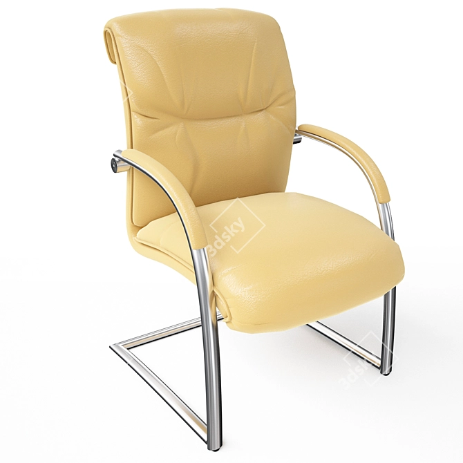 Italian Design Chair: Project Slitta 3D model image 3