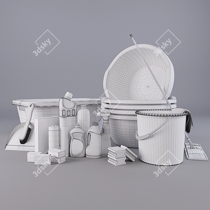 Home Essentials Set: Chemicals & Equipment 3D model image 2