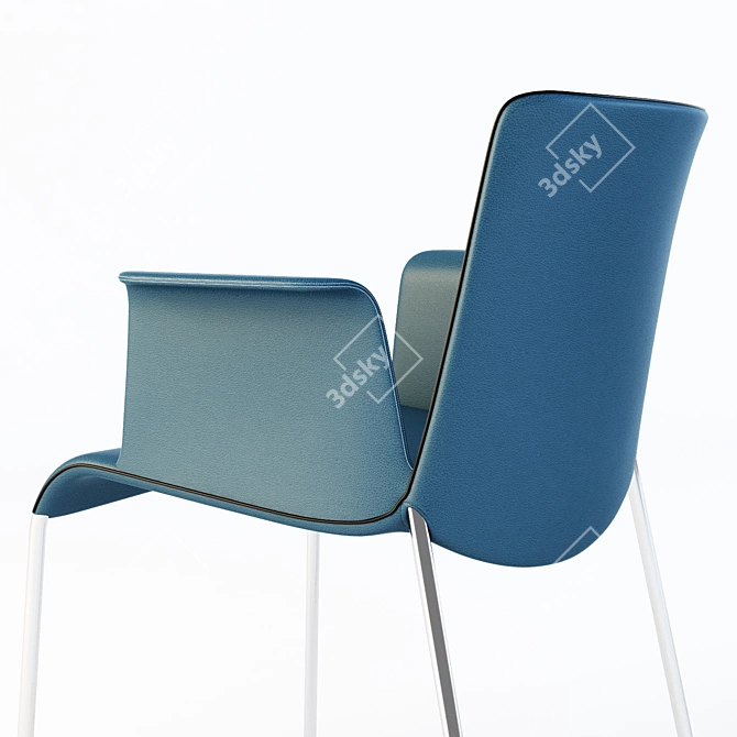 Sleek Liz Chair by Walter Knoll 3D model image 2