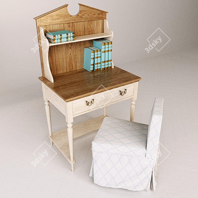 French Country Classic Furniture 3D model image 2