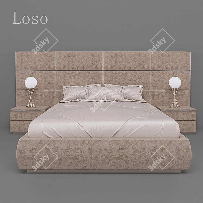Loso_Rose-a_Bed: A Dreamy Oasis 3D model image 2