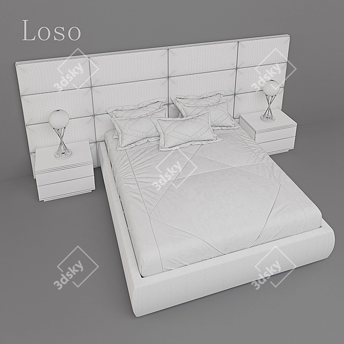 Loso_Rose-a_Bed: A Dreamy Oasis 3D model image 3