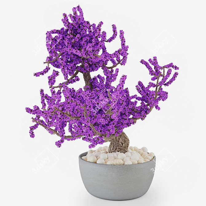 Miniature Bonsai Sculpture 3D model image 1