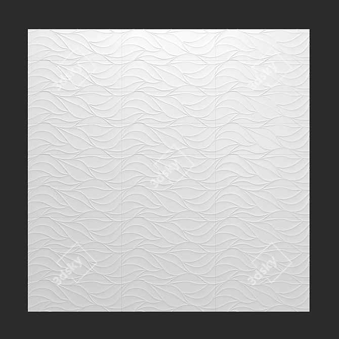Nitra White Ceramic Tile: Elegant and Timeless 3D model image 2