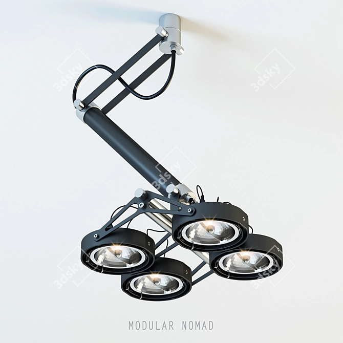 Modular Nomad Spotlight Collection 3D model image 1