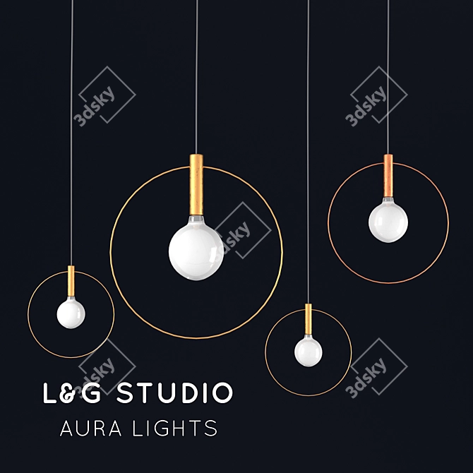 Ethereal Glow Aura Lamp 3D model image 1
