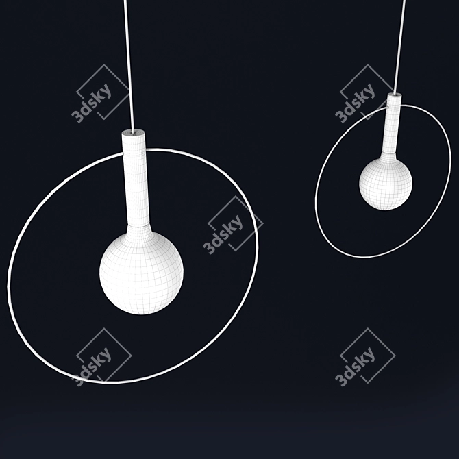 Ethereal Glow Aura Lamp 3D model image 3