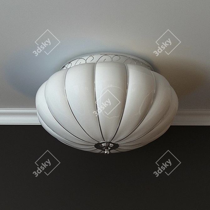 Elegant Venezia 4-Light Chandelier 3D model image 1