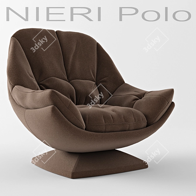 Italian Nieri Polo Armchair 3D model image 1