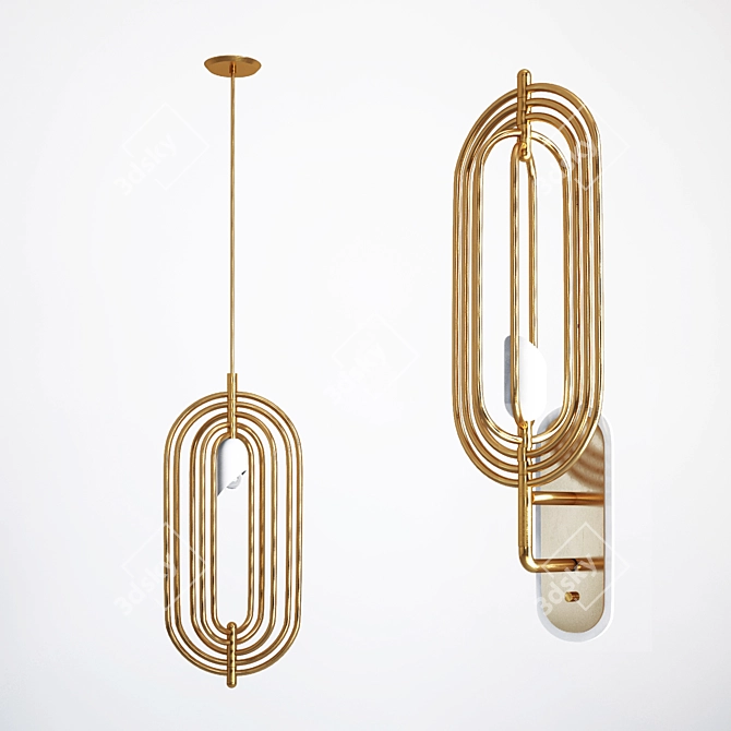 Delightfull Turner Lamp & Wall Fixture 3D model image 2