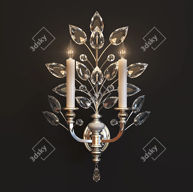 Crystal Laurel Fine Art Lamps 3D model image 1
