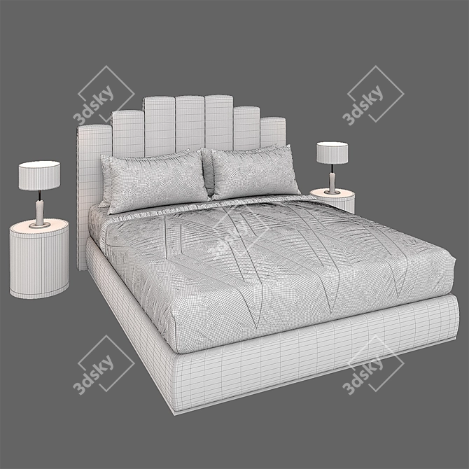 Elegant Dust Bed 3D model image 2