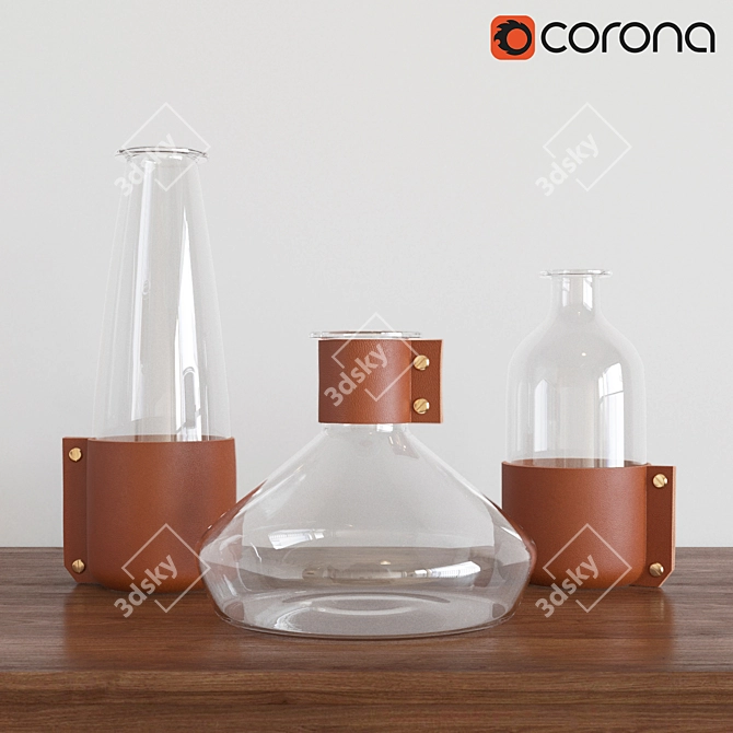 Sleek Wrap Glassware by Simon Hasan 3D model image 1