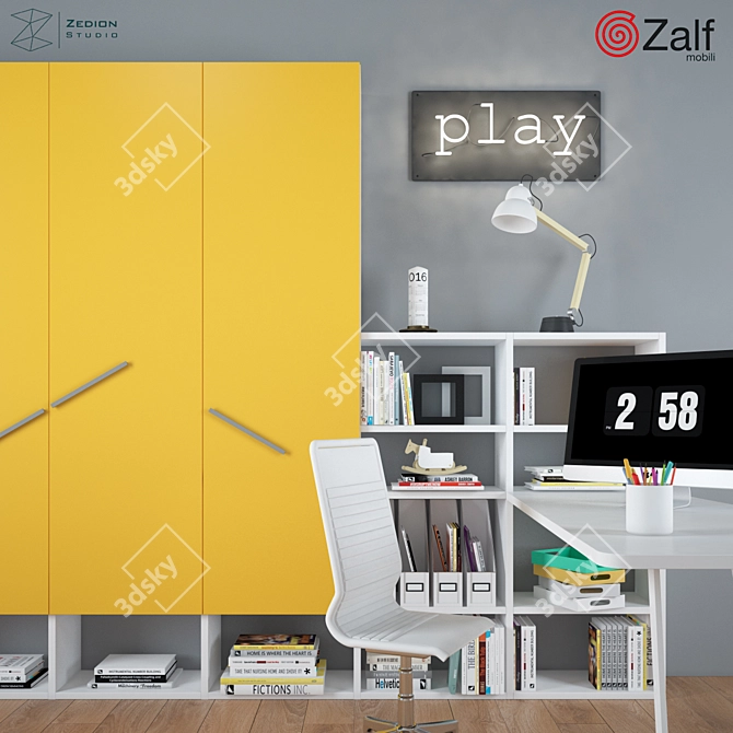Magical Wardrobe: Perfect for Kids' Bedrooms 3D model image 2