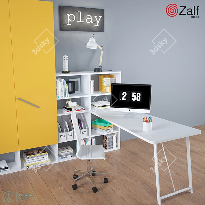 Magical Wardrobe: Perfect for Kids' Bedrooms 3D model image 3