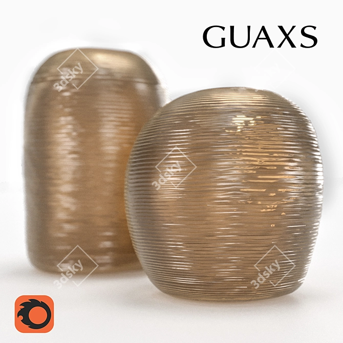 Handcrafted Glass Patar Vase 3D model image 2