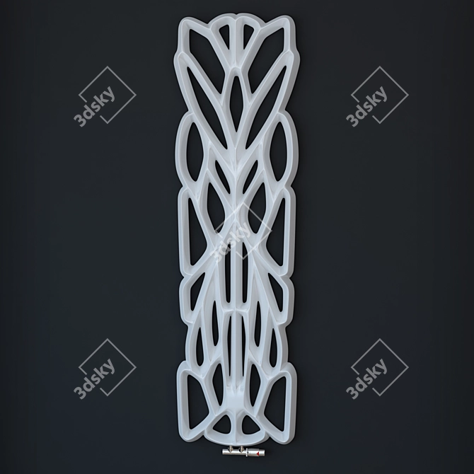 Elegant Korall Designer Radiator 3D model image 1