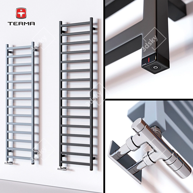 Terma Simple One: Efficient Towel Warmer 3D model image 1