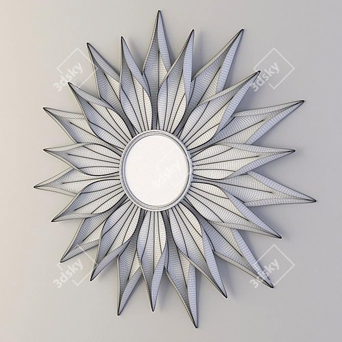 Elegant Joss & Main Wall Mirror 3D model image 2