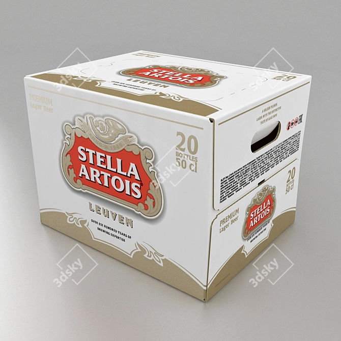 Title: Beer Box Set: Open & Closed 3D model image 1