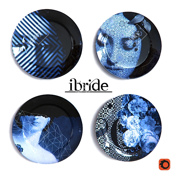 Ibride Decorative Plates Collection 3D model image 1