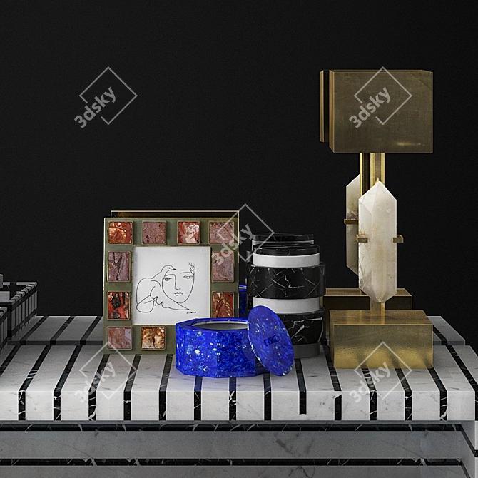 Elegant Kelly Wearstler Set 3D model image 3