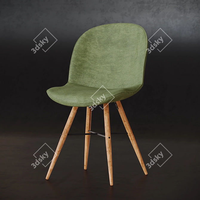 Studio Copenhagen Clam Chair Set 3D model image 3