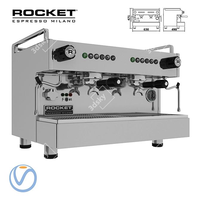 Sleek and Powerful: Rocket Boxer 3D model image 1