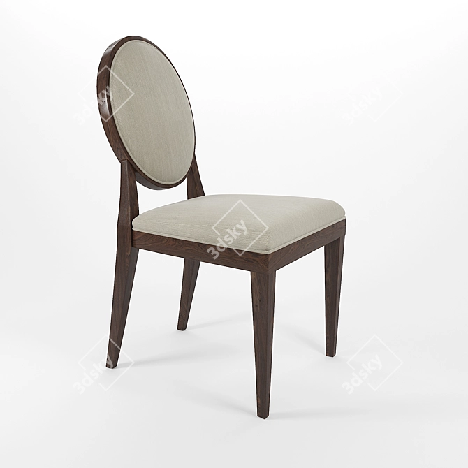 Sophisticated Haven Side Chair 3D model image 1