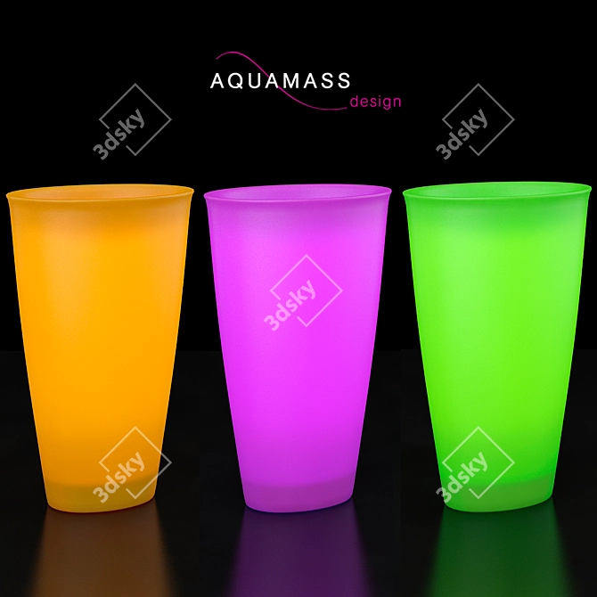 Colorful Freestanding Sink Aquamass Dip 3D model image 2