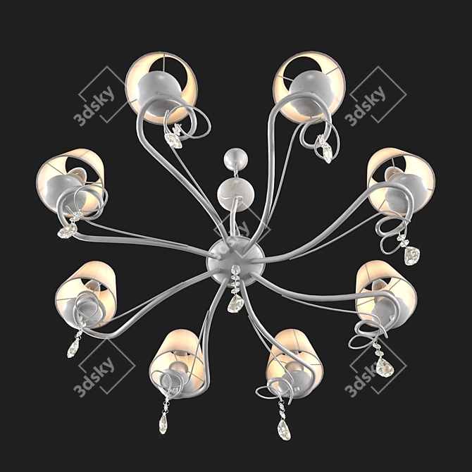 KAVA 9418/8P Chandelier - Elegant Lighting Solution 3D model image 2