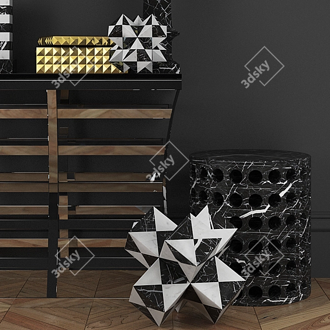 Title: Elegant Eichholtz & Kelly Wearstler Décor 3D model image 3