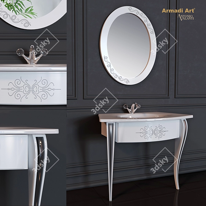 Avantgarde Console: Italian Craftsmanship & Elegant Design 3D model image 1