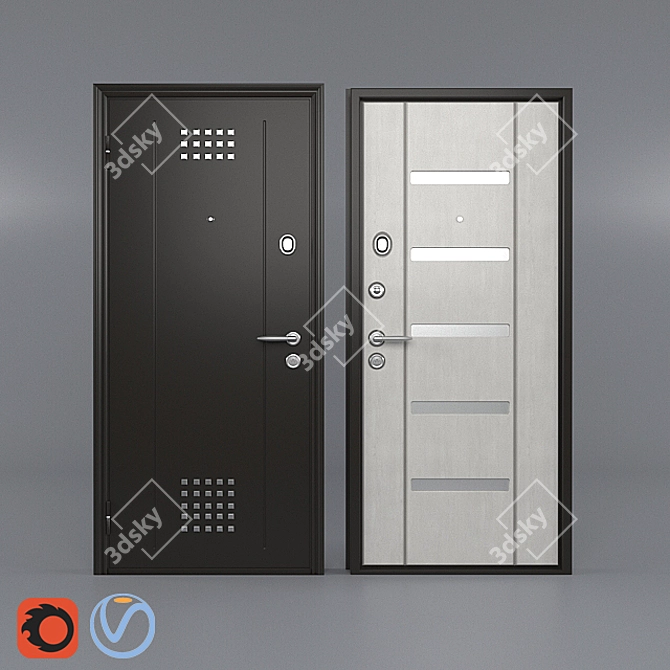  Super Omega 10: The Ultimate Torex Front Door 3D model image 1